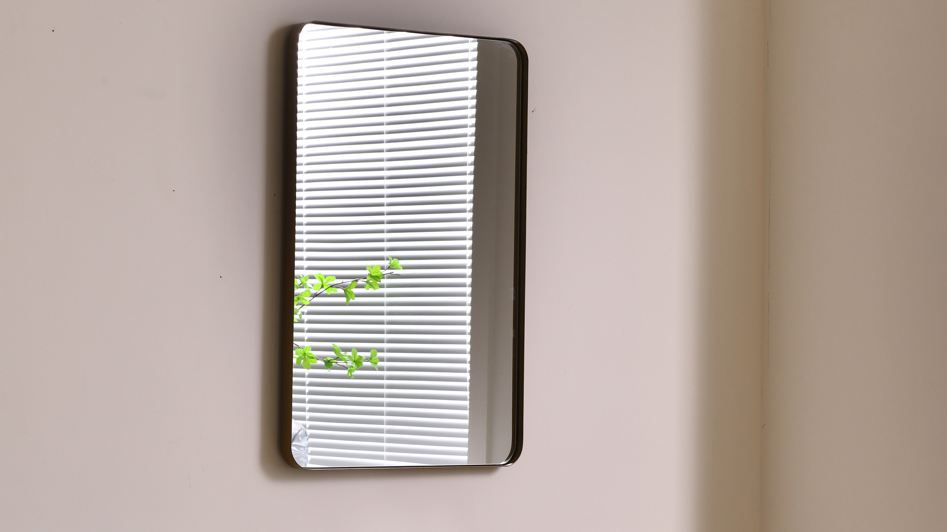Amazon.com: BIKARSOUL Square Mirror with Rounded Corner for Wall