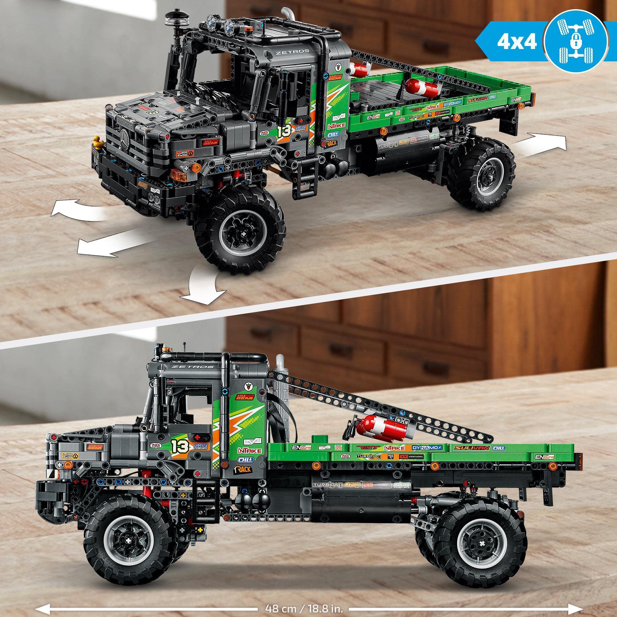 LEGO Technic Camion Fuoristrada 4x4 Mercedes-Benz Zetros, Camion Giocattolo da Costruire, Macchina Telecomandata con Controllo via Bluetooth, Idee Regalo di Compleanno per Bambina e Bambino 42129