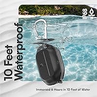 Vista 5 de Keybudz Funda para AirPods Pro 2 con Candado - Funda Completamente Impermeable para AirPods Pro 2da Generación - Llavero, Protección Resistente