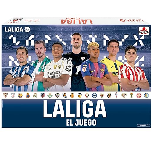 BORRAS - El Juego de LALIGA 25/26, Juego de Mesa de Estrategia basado en la EA Sports. El Juego de Mesa para Amantes del fútbol. Recomendado a Partir de 10 años, Partidas de 60' (20440)