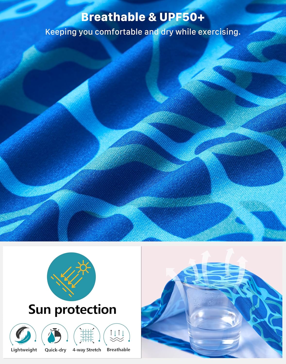 Men's Golf Shirt Short Sleeve Dry Fit Polo Moisture Wicking Print Collared Golf Shirts for Men Casual Lightweight - Image 5