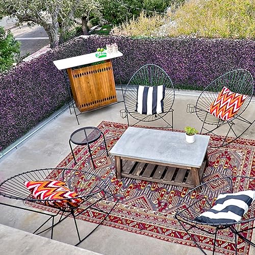 Miniatura 50 de Windscreen4less 6 paneles artificiales de boj de 20 x 20 pulgadas, seto topiario, plantas, hierba, pantalla de privacidad para exteriores, Boj