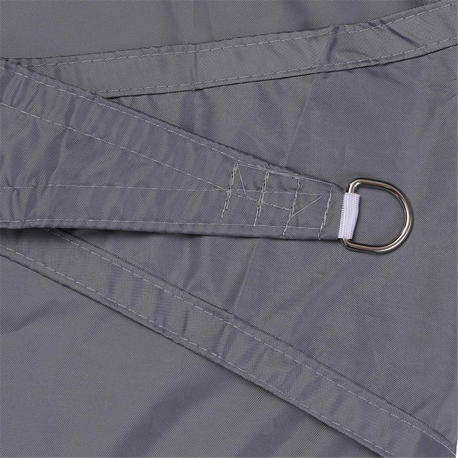 Vela triangolare impermeabile per esterni, patio, giardino e feste, blocco UV al 98%, copertura baldacchino (grigio 3 x 3 x) – perfetta per proteggere l'estate