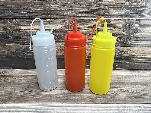 MunnyGrubbers - Paquete de 3 botellas de condimento de salsa de tomate falso para chorrear, mostaza y mayo, regalo divertido y práctico de broma -