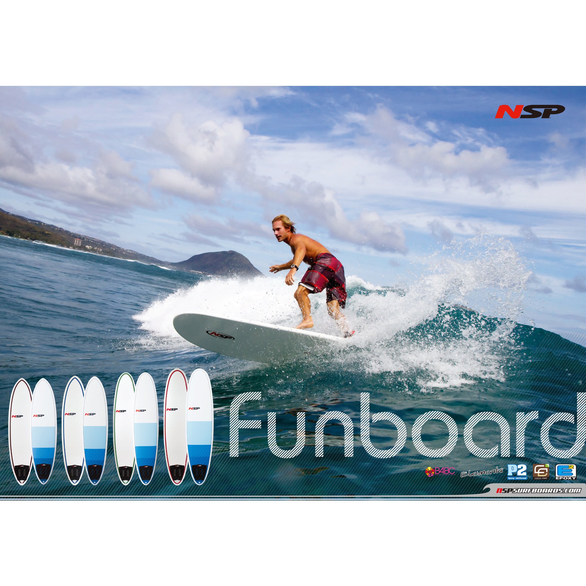 Amazon | NSP FUNBOARD TONE BLUE 7