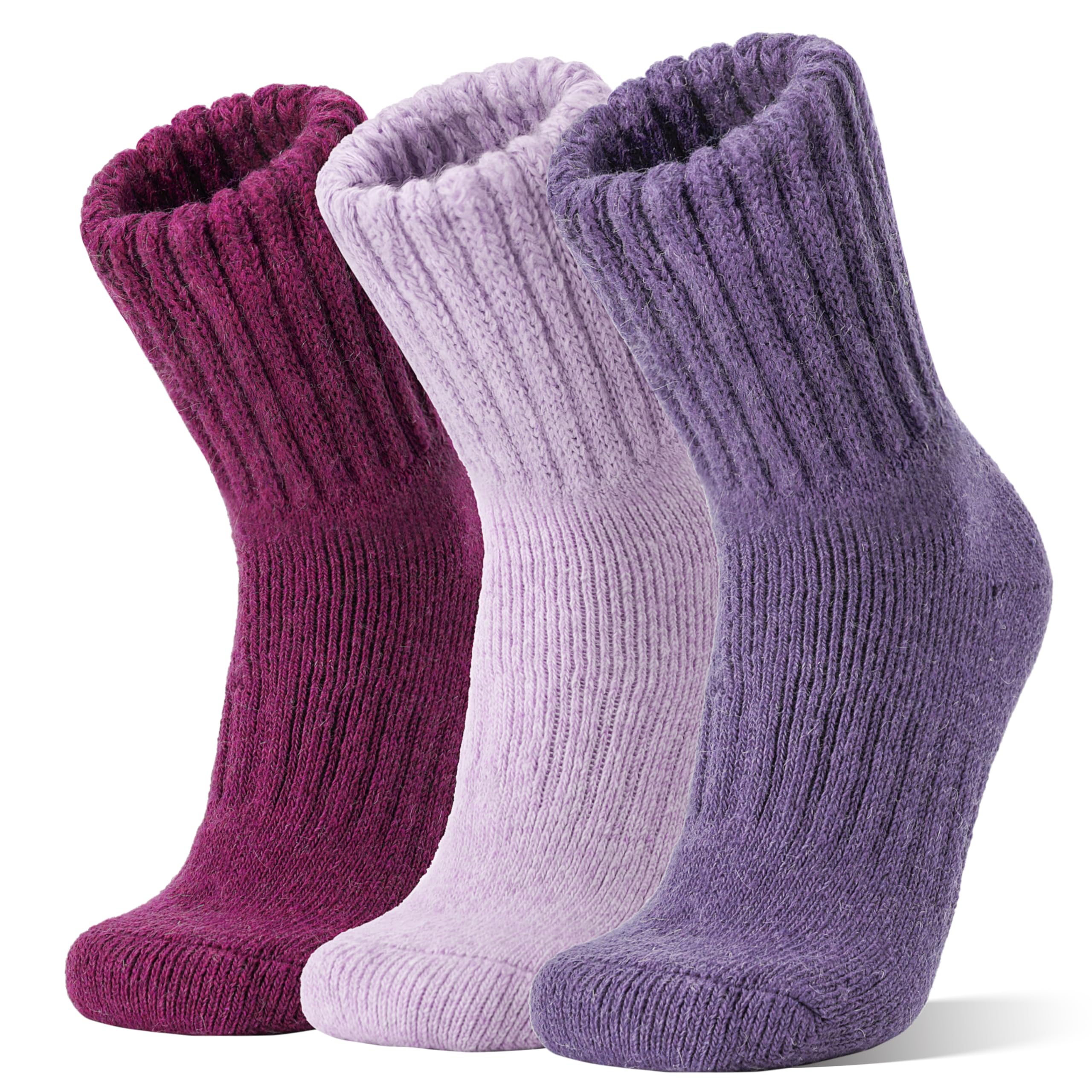 Sandsuced Merino Wolle Socken Warme Thermosocken Dicke Arbeitssocken Wollsocken Atmungsaktive Wintersocken für Damen Herren 3 Paar | für Damen Herren