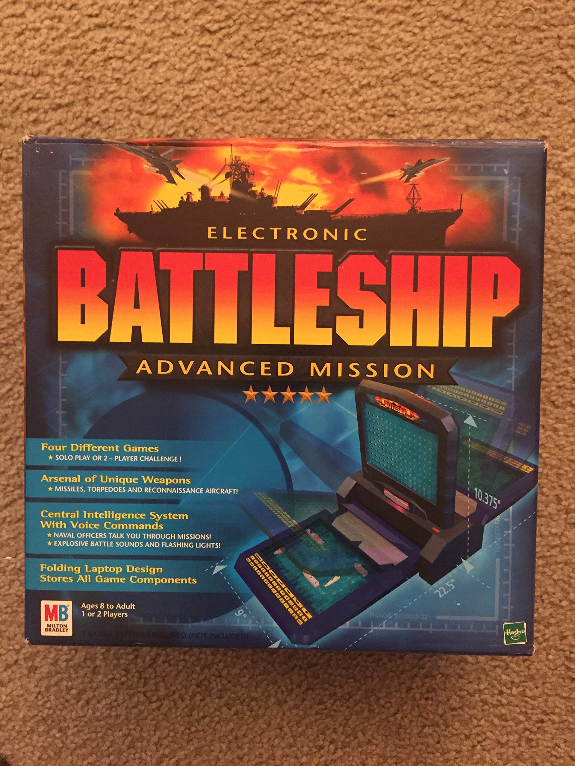Hasbro Gaming Electronic Battleship Advanced Mission, 12x8