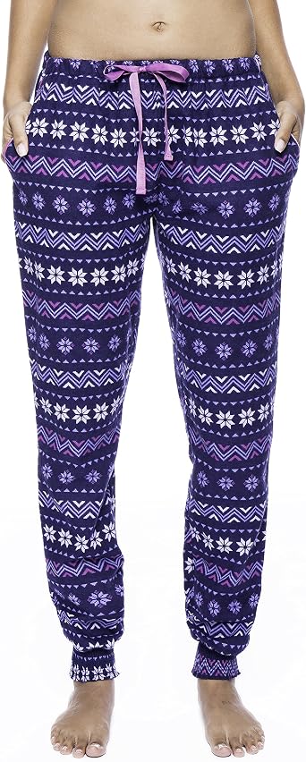 Amazon.com: Noble Mount Premium de la mujer franela Jogger – Salón  Pantalones, XL : Ropa, Zapatos y Joyería