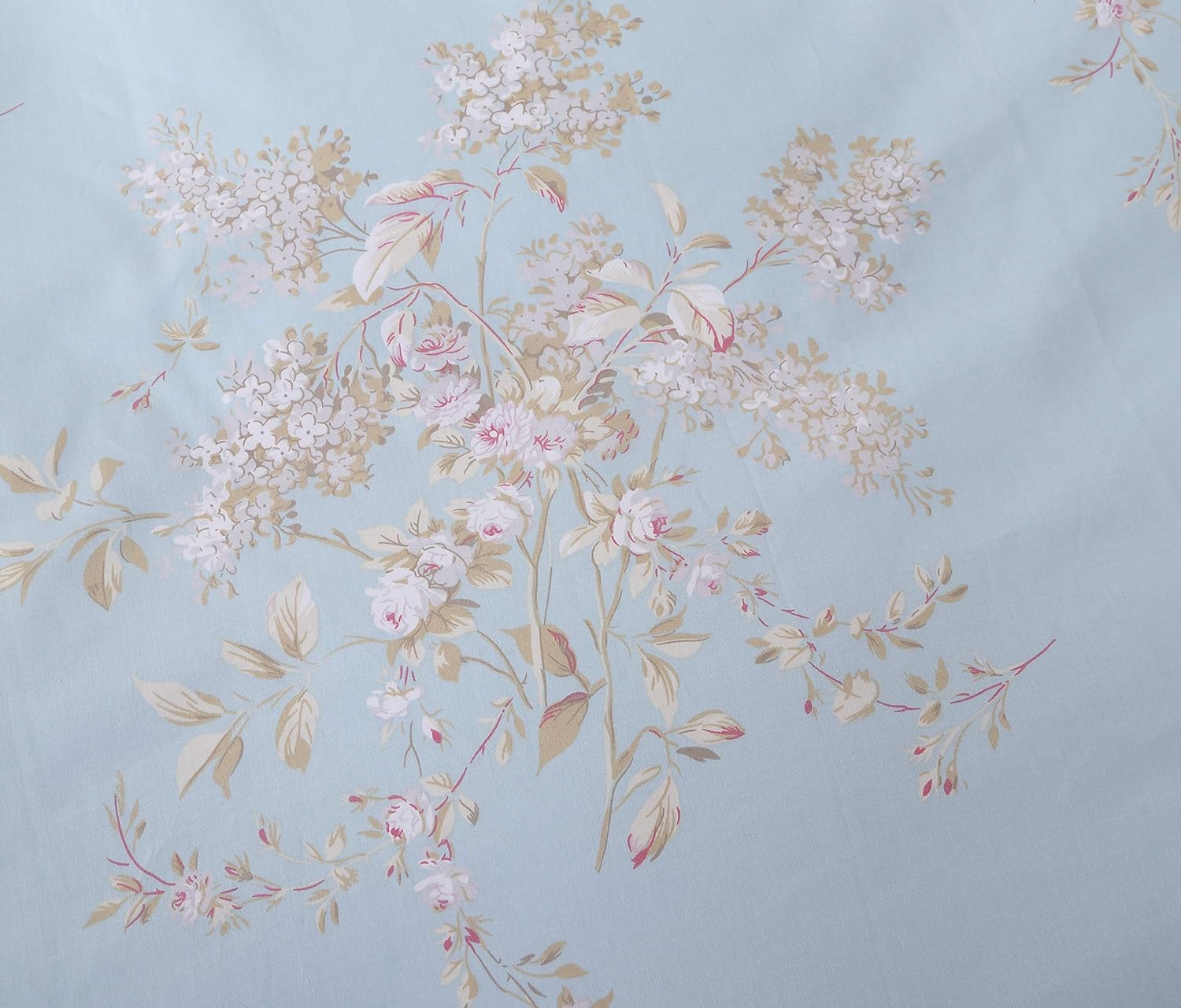 Softta Retro Chic Bohemia French Farmhouse Bedding Sets 3Pcs Twin Size Duvet Cover Sets 68 x 88 inches Damask 100% Egyptian Long-Staple Cotton Vintage Bauhinia Flower Baby Blue : Home & Kitchen