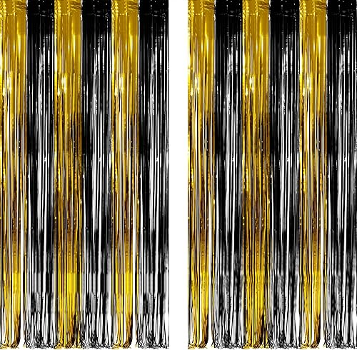 Miniatura 26 de GREATRIL - Fondo de fiesta con flecos iridiscentes y mariposas, serpentinas de estilo de hada para decoraciones de cumpleaños con temática de