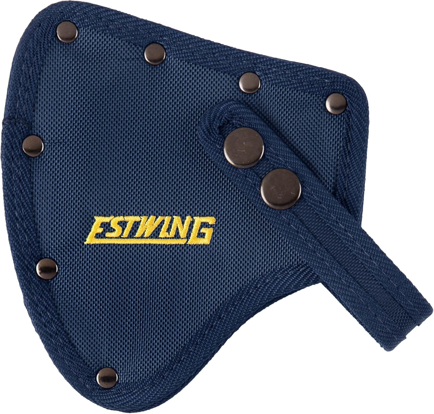 ESTWING Camper's Axe - 16" Hatchet with Forged Steel Construction & Shock Reduction Grip - E44A & NO.9 Blue Replacement Sheath for E45A & E44A