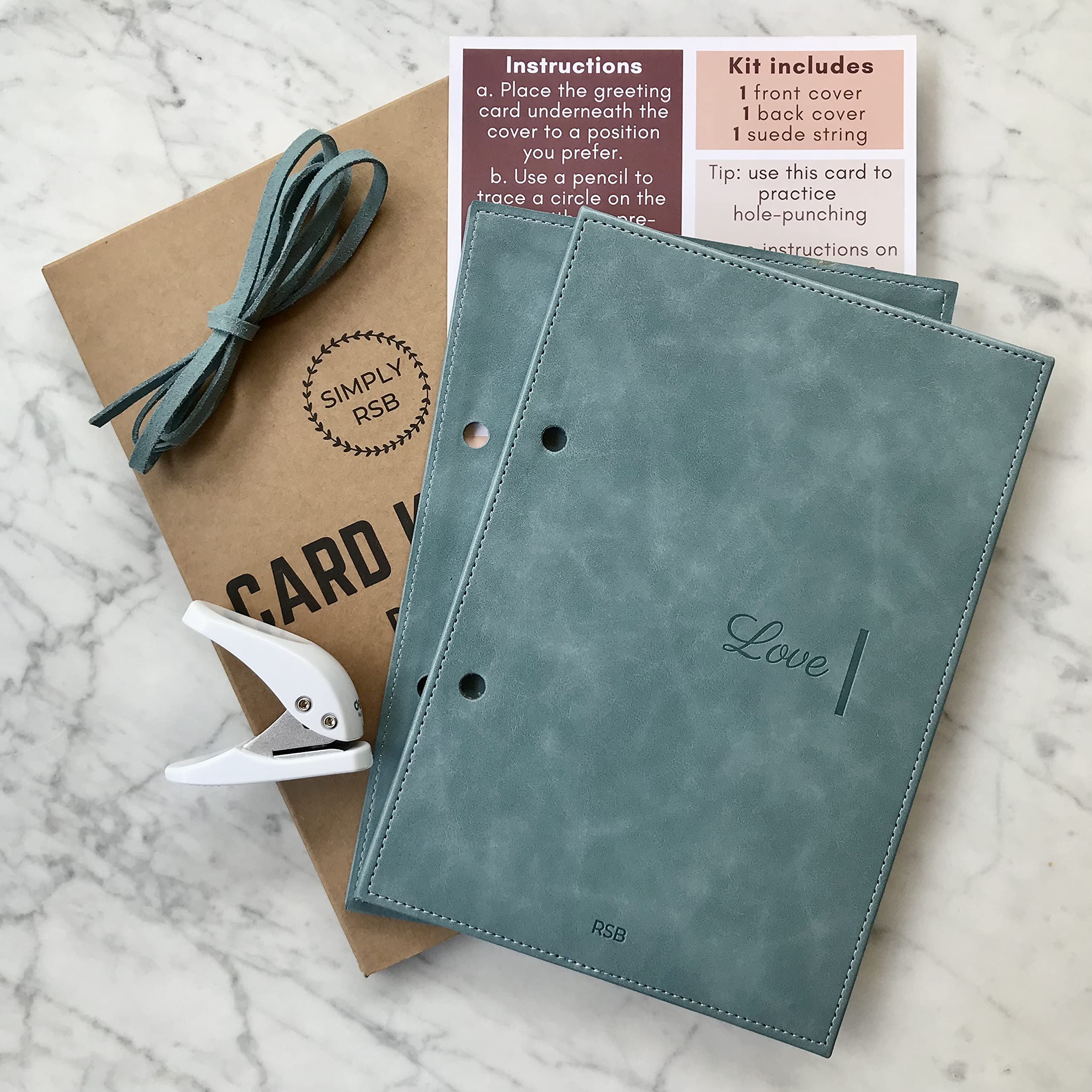 Amazon.com : SIMPLY RSB Greeting Card Organizer Kit, Premium Vegan Leather,  Transform Your Greeting Cards into a Forever Greeting Card Binder/Book/  Holder and Greeting Card Keeper : Office Products