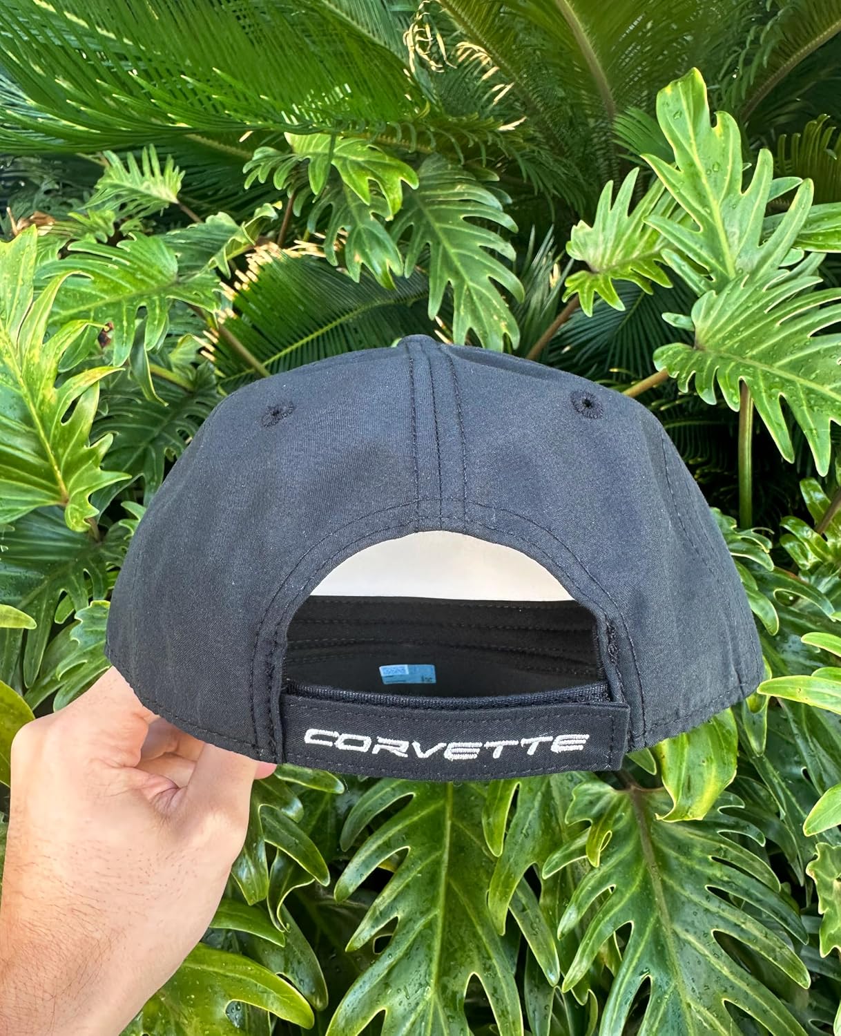 C8 Z06 Corvette Carbon Fiber Hat - Next Generation Flag Accent Cap - Officially Licensed by GM