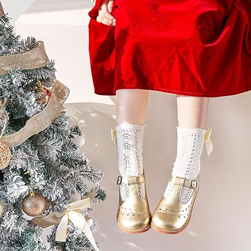 Miniatura 3 de Otter MOMO Vestido de uniforme escolar con tirantes en T para niña Mary Jane Flat