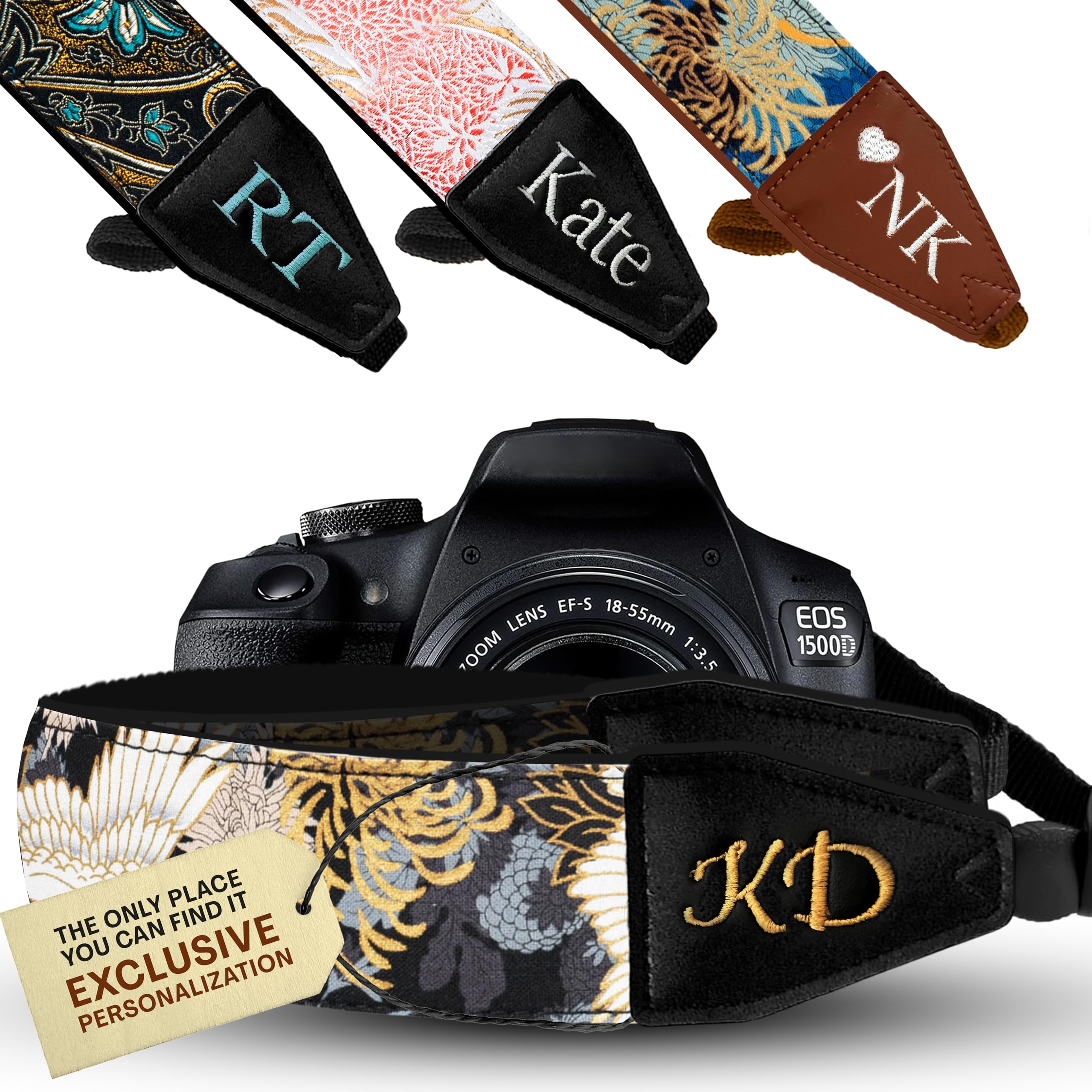 Art Tribute Camera Strap for All DSLR and Mirrorless Cameras. Photographers Strap Neck, Shoulder & Crossbody Camera Strap