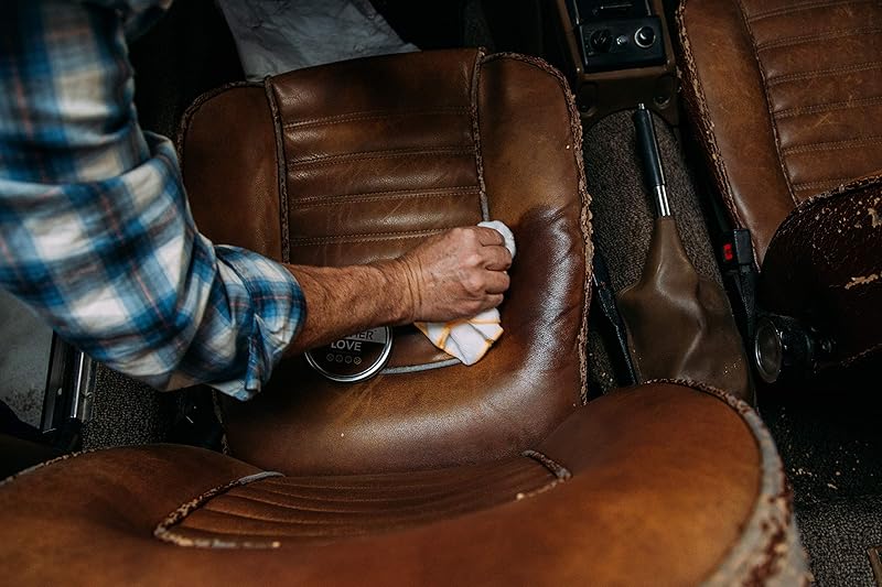 Lithium Leather Love Car Leather Cleaner and Conditioner - Deep Hydrating All Natural Premium Care For Car Interior that Restores, Rehydrates and Protects (8oz)