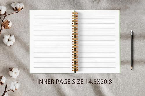 Miniatura 3 de VNWEK Libro de escritura bíblica Jeremías 2911 for I Know the Plans I Have for You Cuaderno de espiral verde floral acuarela de 5.5 x 8.3 pulgadas,