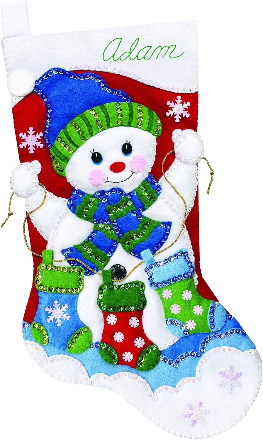 Snowman Felt Stocking Kit