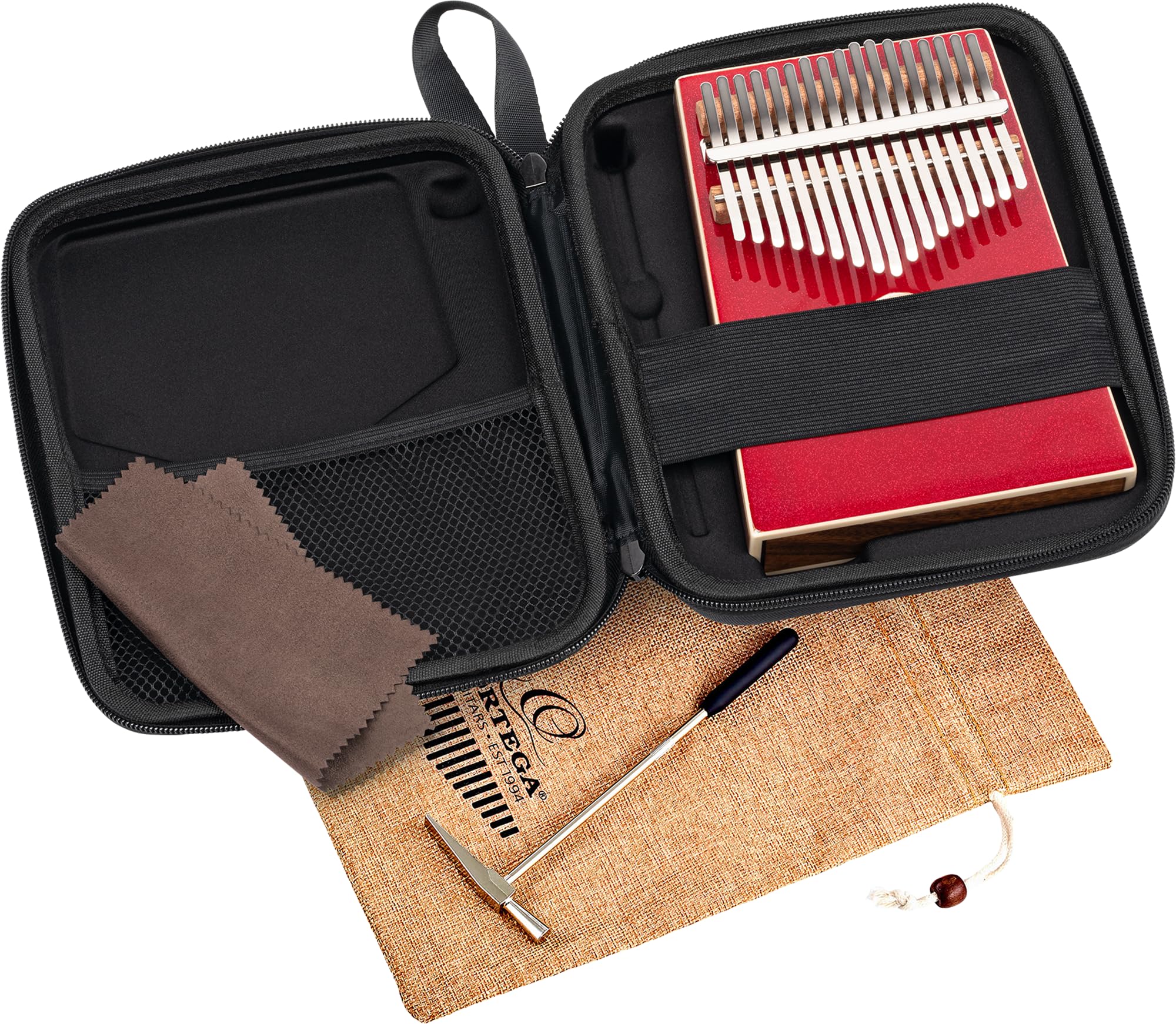 Ortega OKB4-MRD Percussion Series Acoustic Kalimba 17 notes