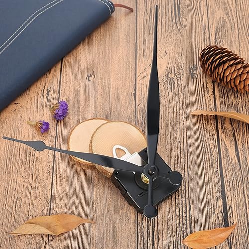 Miniatura 4 de Piezas de repuesto de movimiento de reloj de cuarzo de alto par con agujas de pala de 8.2 pulgadas de largo y colgador (1.220 in)