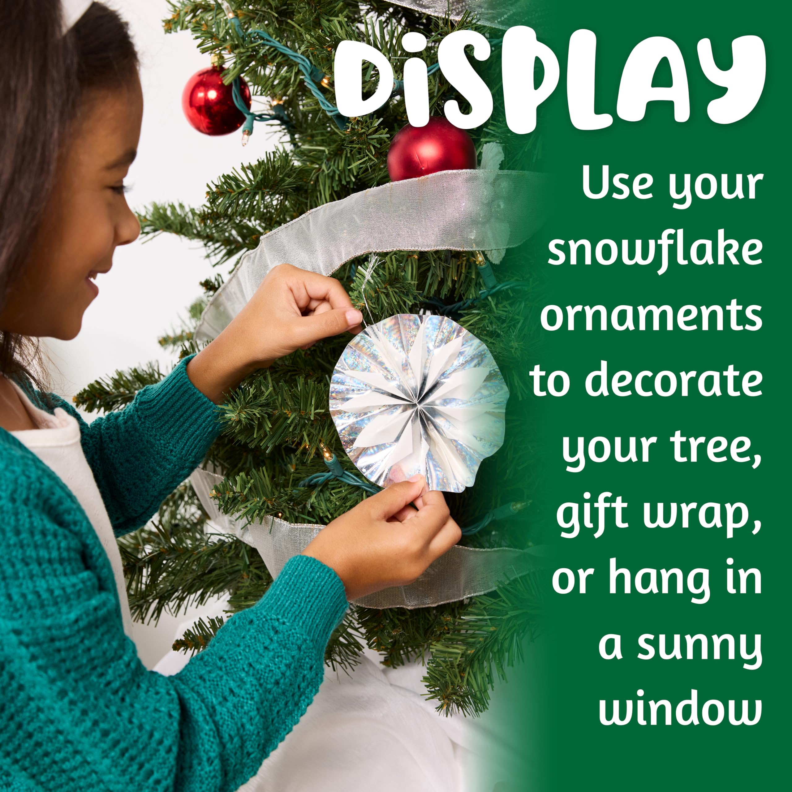 Creativity For Kids Basteln Sie Ihre eigenen Schneeflocken-Ornamente: Erstellen Sie 8 DIY-Ornamente, Weihnachtsbasteln für Kinder von 6–8 Jahren, Ornament-Bastelset und Weihnachtsaktivitäten für