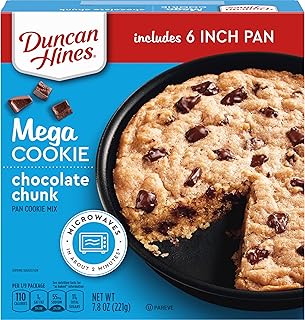 Duncan Hines MEGA Cookie Chocolate Chunk Pan Cookie Mix, Holiday Cookies, 7.8 oz.
