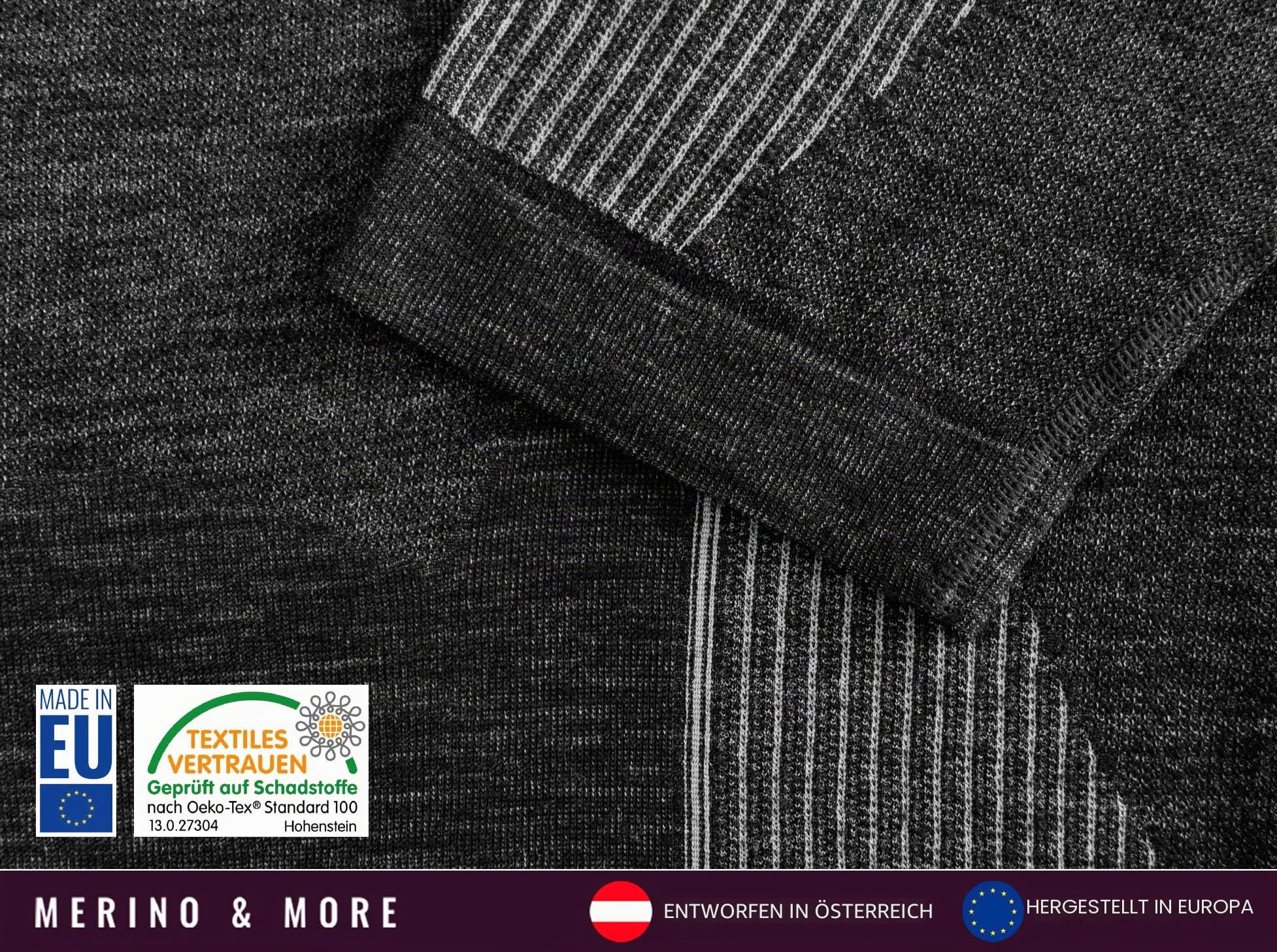 Merino & More Merino Unterhose Herren - Funktionsunterwäsche Merinowolle - lang