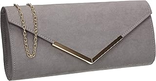 grey evening bag