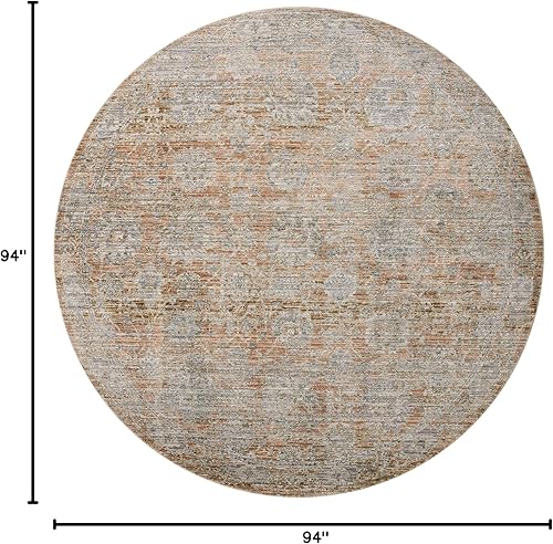 Miniatura 87 de Loloi Jean Stoffer Katherine Collection KES-02 Ocean/Coral 2'-7'' x 10'-0'', .25" Pile Height, Runner Rug