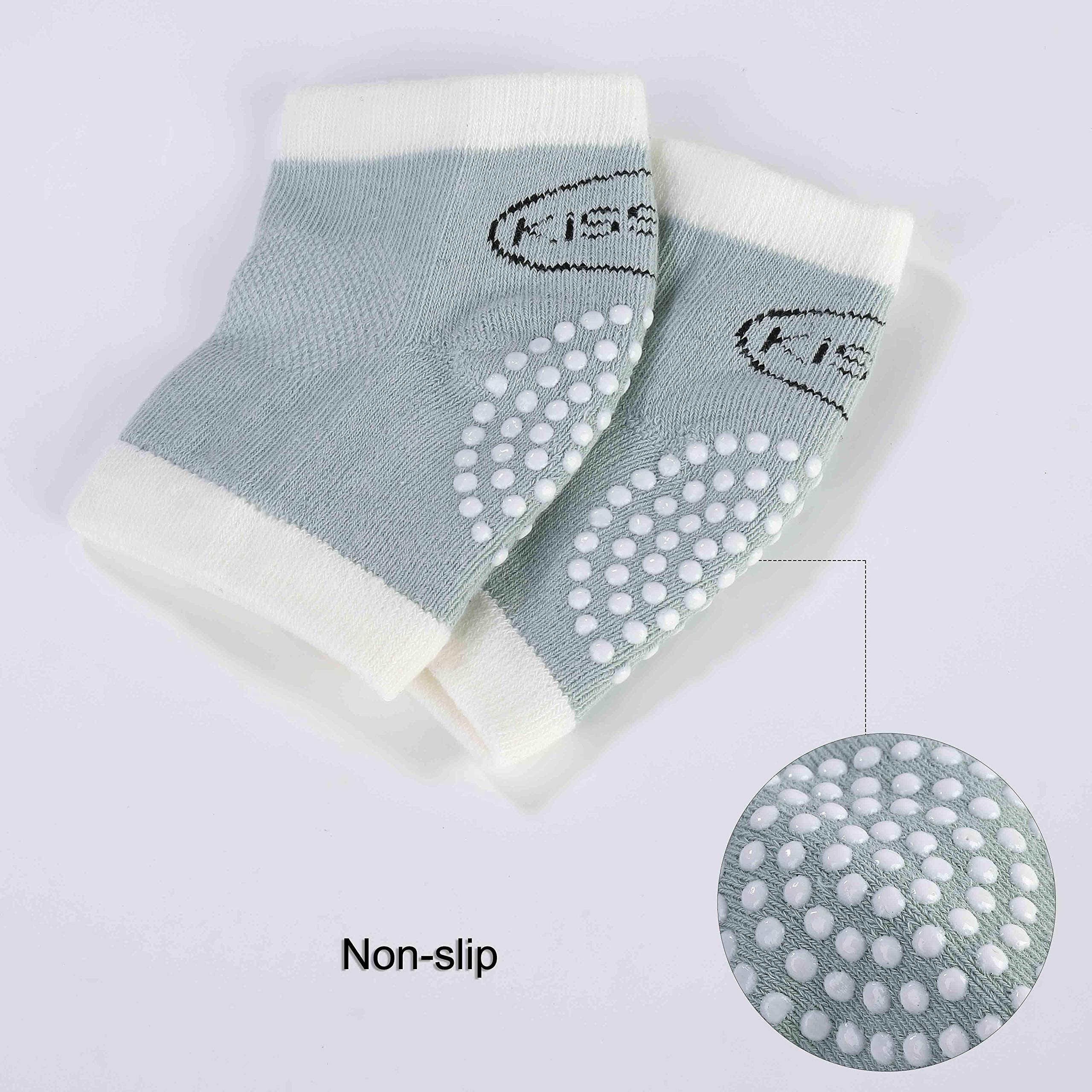 Rodilleras para Bebés con Silicona Antisdeslizantes Almohadillas para Niño Rodilla Codo Almohadillas Leg Warm 5 Pares