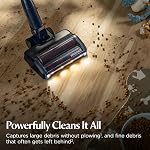 BISSELL PowerClean DualBrush Cordless Stick Vacuum for Pet Hair, 280W High Suction with AutoAdapt Technology, Self-Standing, FurGuard No Hair Wrap, 50 Min Runtime, LED Headlights, Handheld Mode, 4196B