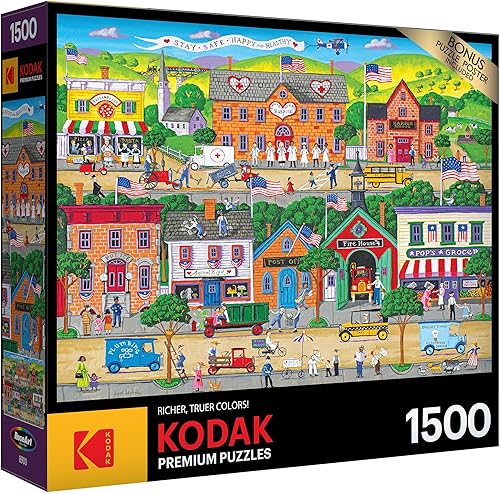 Miniatura 2 de RoseArt - Kodak Premium - Hometown Heroes - Rompecabezas de 1500 piezas para adultos