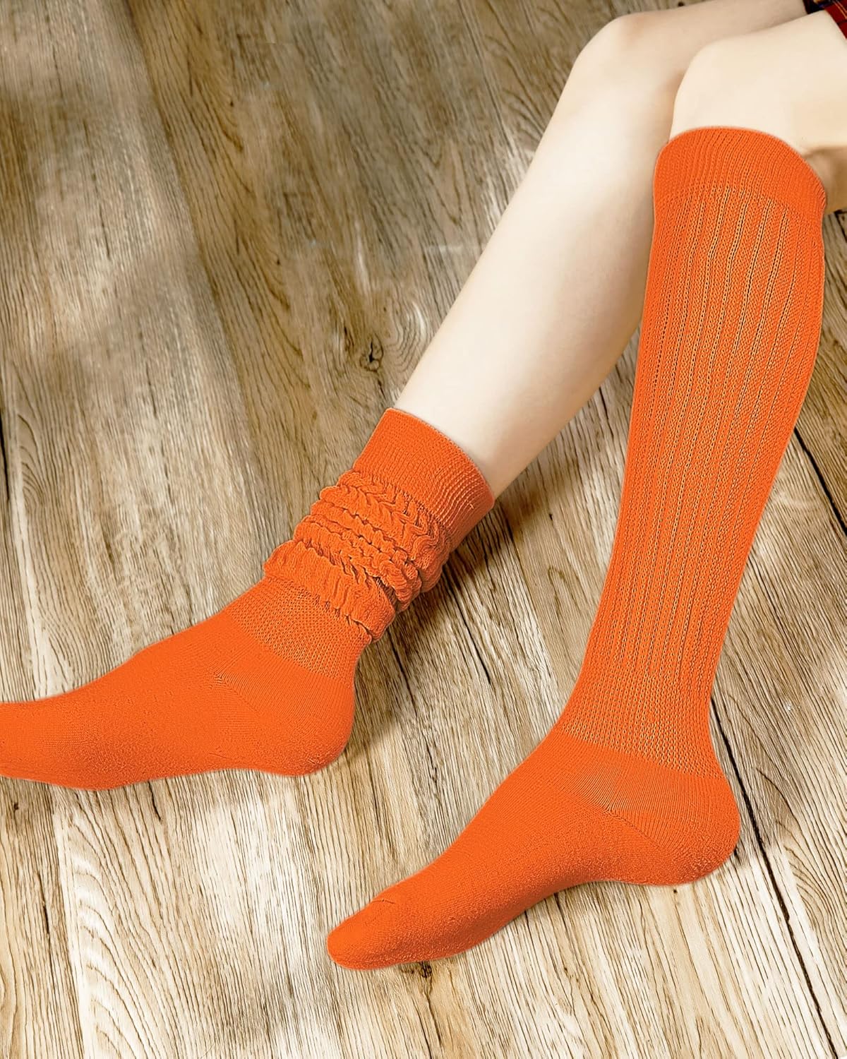 BOOPH Slouch Socks Women Scrunch Sock Knee High Slouchy Socks for Women Size 6-11 - Image 5