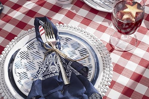 Miniatura 4 de Lenox 895235 Blue Bay - Platos decorativos surtidos de melamina, juego de 4, material ligero de melamina