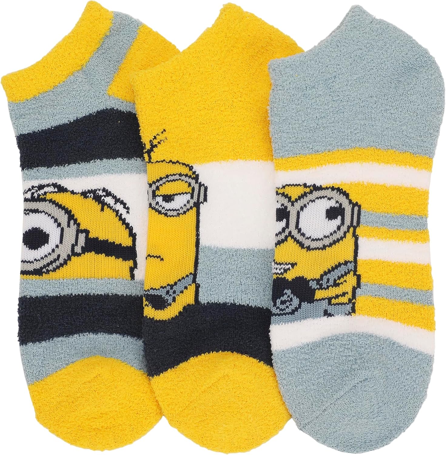 Bioworld Minions Stewart, Kevin and Bob Womens Ankle Socks 3 Pack - Image 4