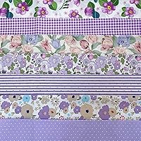 Vista 10 de 7 piezas de tela de algodón floral de 20.0 x 20.0 pulgadas, suministros para hacer máscaras, acolchado, retazos, tela de retazos, paquetes