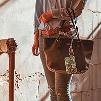 Vista 6 de Estuche de identificación con cierre de cremallera y cordón, billetera a la moda con cordón, billetera con estuche de identificación con cordón