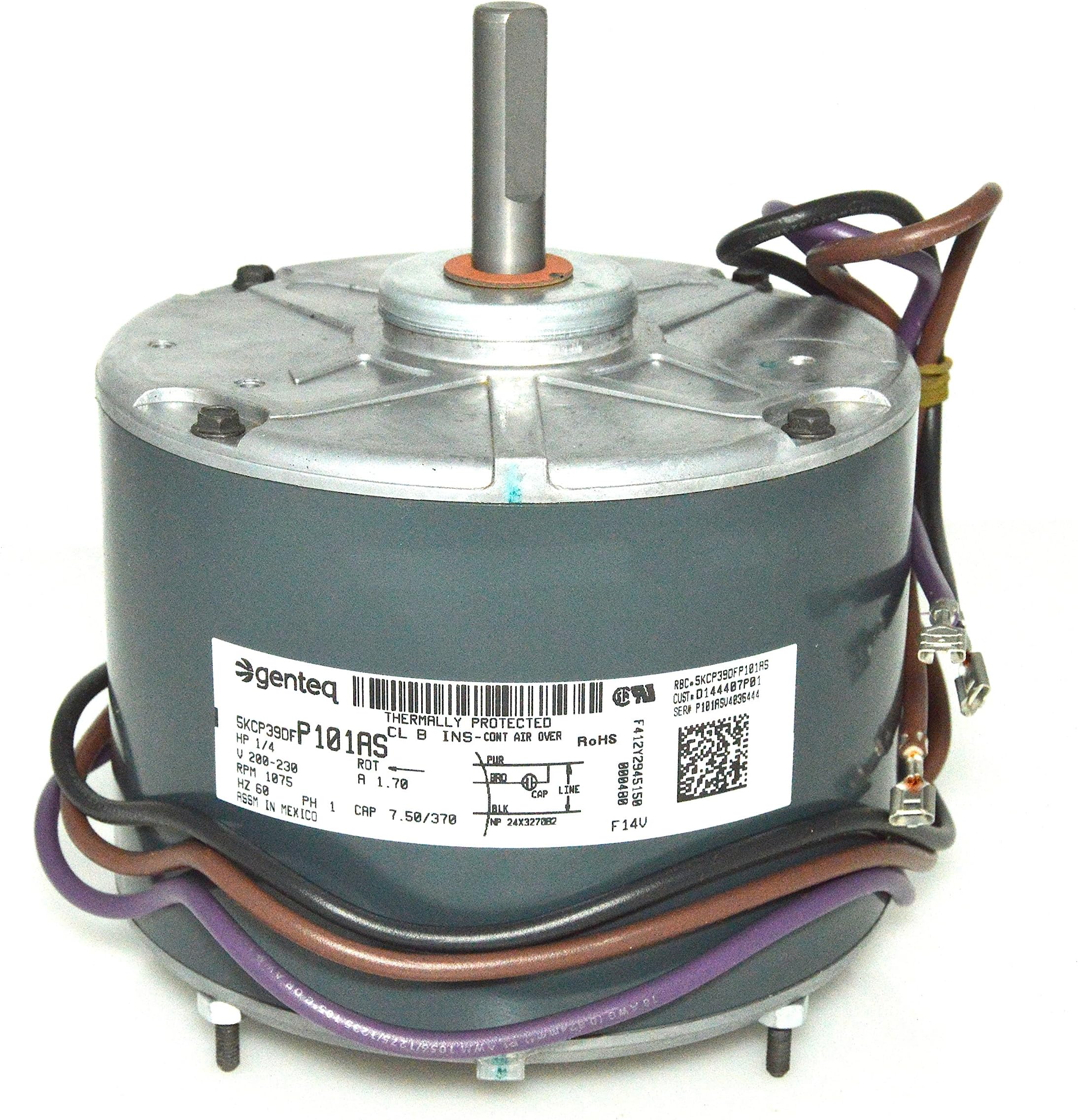 OEM Upgraded Condenser Fan Motor Replaces GE 5KCP39DFP101AS 1/4 HP 208-230v