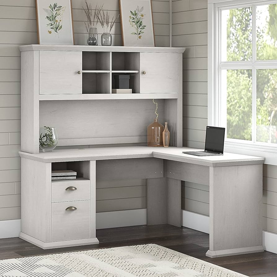 Bush Furniture Fairview LShaped Desk With Hutch Costco atelieryuwa