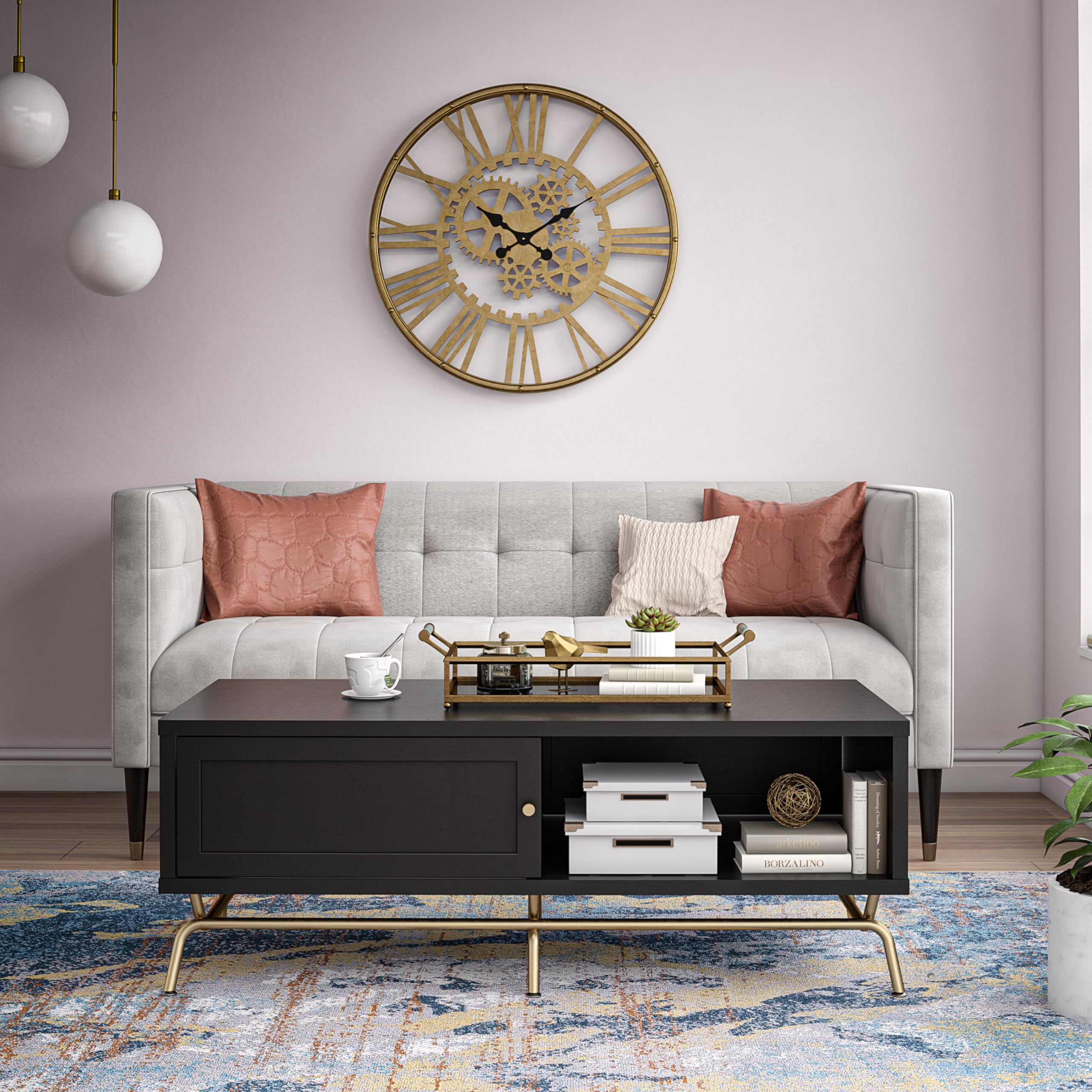 Dorel Cosmo Living Nova Coffee Table Black - Black