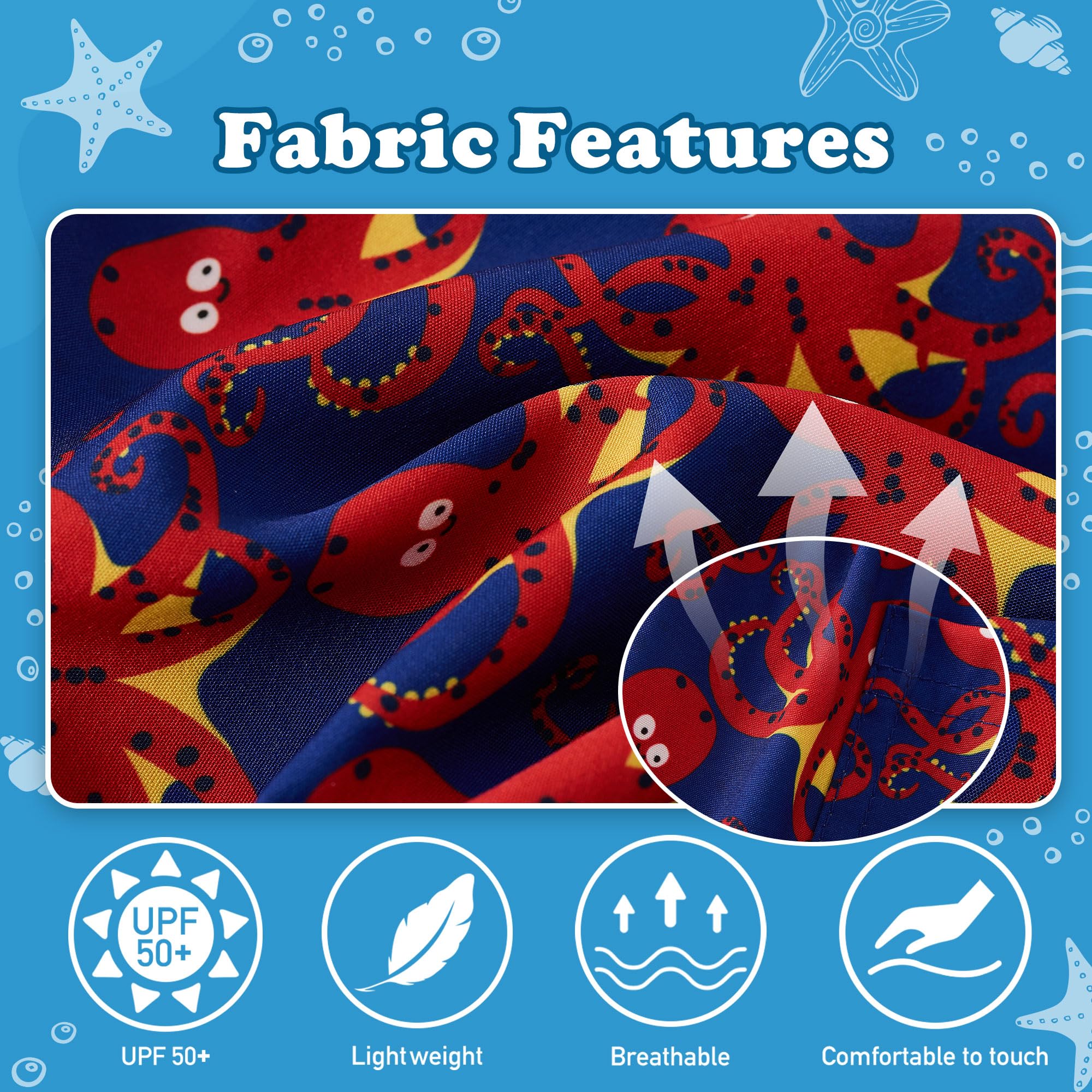 UMELOK Costume da bagno per bambini con fodera a compressione | 2 in 1