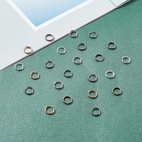 Miniatura 19 de PH PandaHall Alrededor de 1700 anillos divididos de hierro, anillo de salto de doble bucle, diámetro de 0.157 in, alambre de calibre 21, 6 colores 6