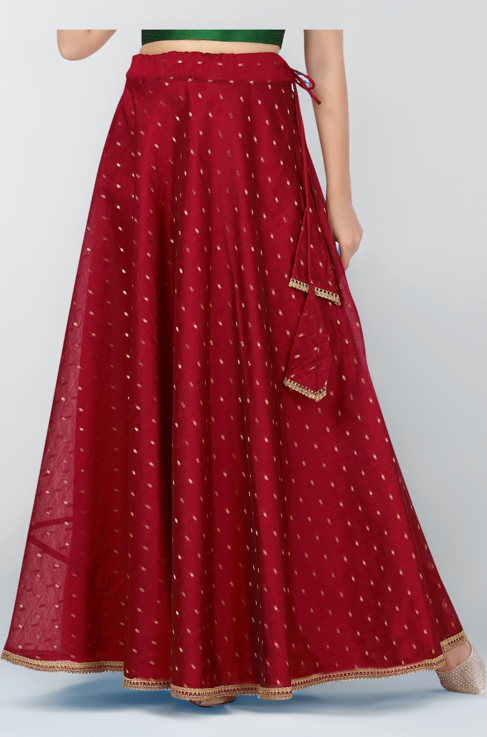 Women's Polyester Maxi Skirt