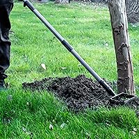 Vista 8 de Suchtale Azada de estribo de 82 pulgadas y rastrillo de 5 púas, azada de acción para deshierbe, azada 2 en 1 con mango ajustable de 37-82 pulgadas