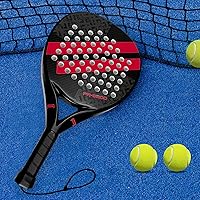 Vista 2 de Pala de pádel Superficie de Fibra de Carbono con núcleo de espuma EVA Memory Flex Pala de pádel ligera