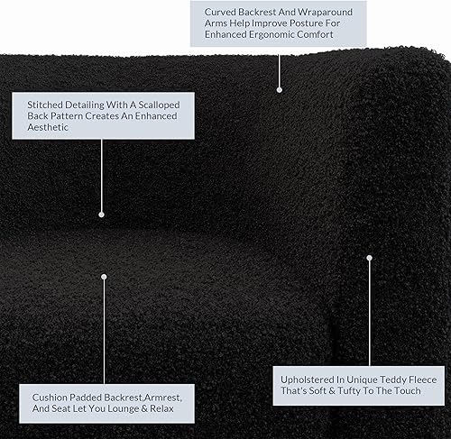 Miniatura 49 de BELLEZE - Sillón de piel sintética para sillones y sillas Blanco y marrón,Beige,Negro -,Negro y Beige,Azul Coral,Marrón,Caramelo,Estampado