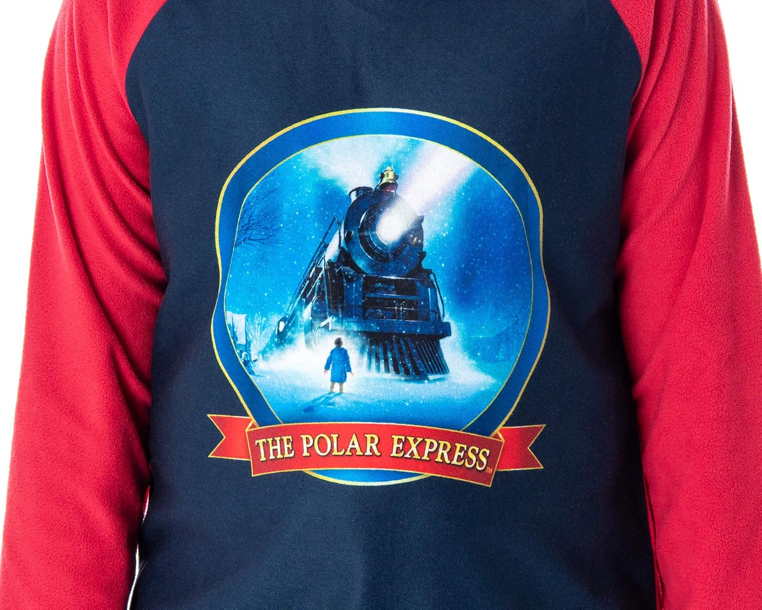 INTIMO The Polar Express Train Big Kids Raglan Pajama Set - Image 3