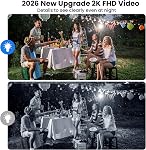 Wireless Security Camera 2Pack- Outdoor WiFi Security Cameras, Color Night Vision, AI/PIR Detection, 2-Way Talk, Cloud/SD, Weatherproof, Battery Powered Outdoor Cameras for Home Security Outside