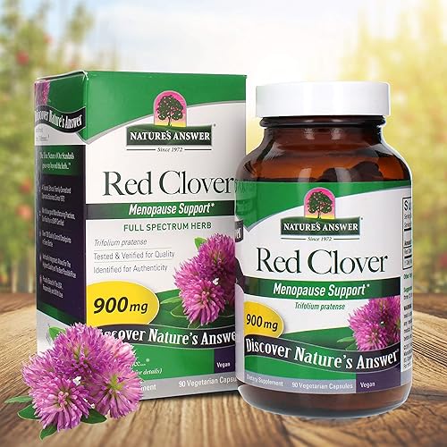 Miniatura 4 de Nature's Answer Red Clover Trifolium Pratense Hierba de espectro completo Natural Vegetariano Vegano Suplementos dietéticos de alta resistencia