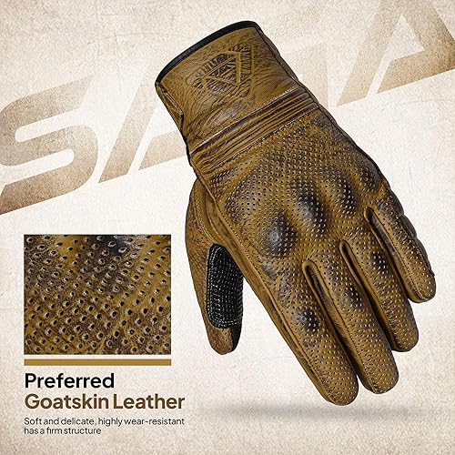 Miniatura 8 de Guantes de motocicleta para hombres y mujeres, guantes de conducción para pantalla táctil con protección de nudillos, ideales para BMX, ATV, MTB,